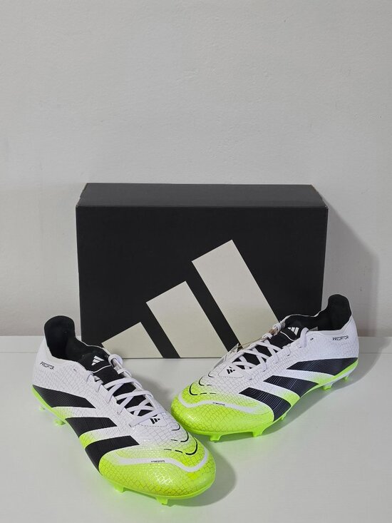 adidas Other - adidas Predator League Firm/MG Cleats - White/ Black / Lemon -Size 12.5 - JI1117